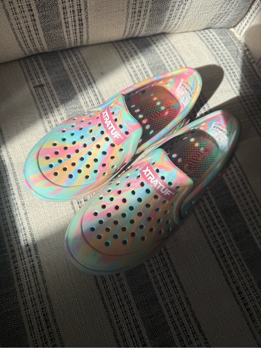 XTRATUF Kids' Tie-Dye Slip-On Water Shoes - Multicolor